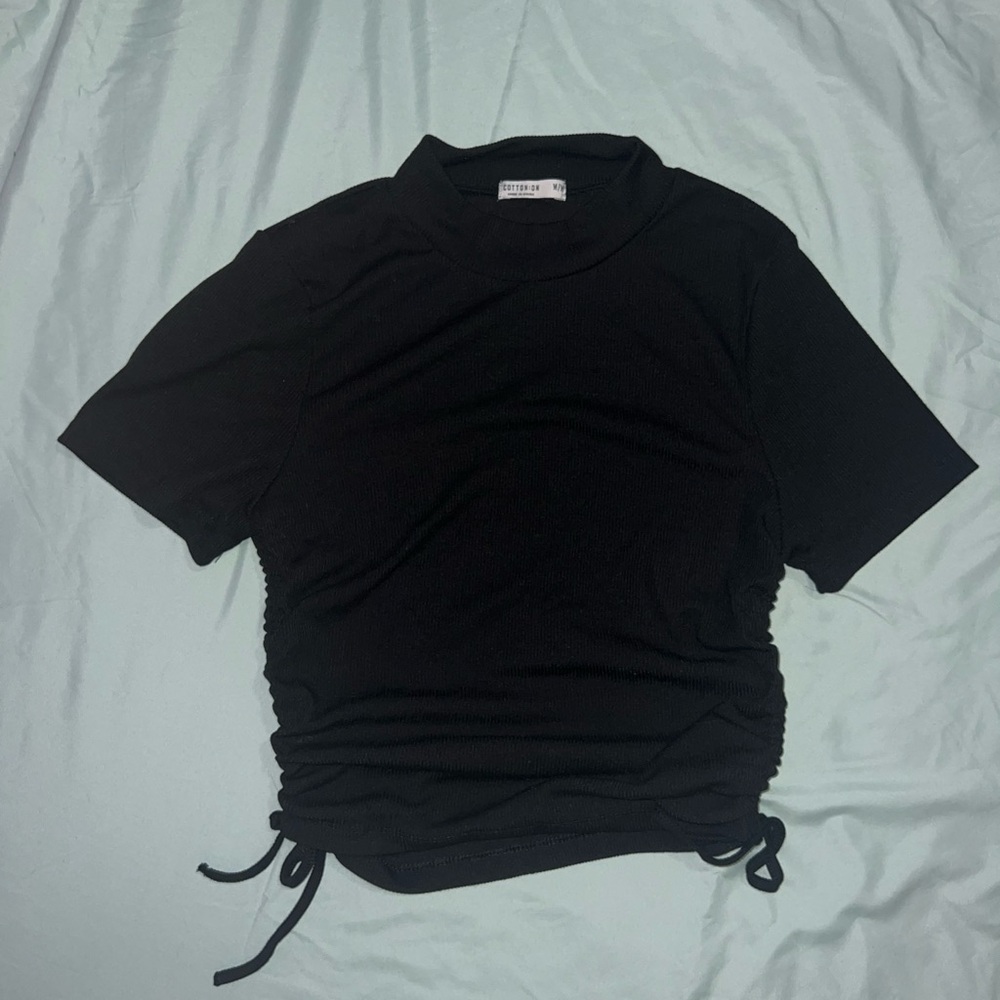 black high neck cotton on top
